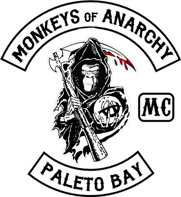 Monkeys Of Anarchy Mc Logos - Sons Of Anarchy (729x715), Png Download