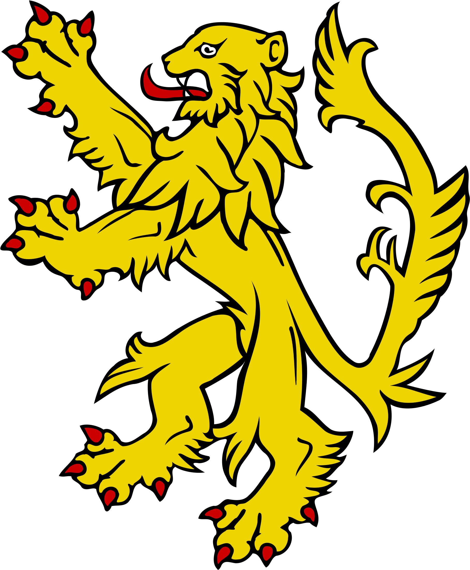 Heraldic Lion Rampant - Free Transparent PNG Download - PNGkey