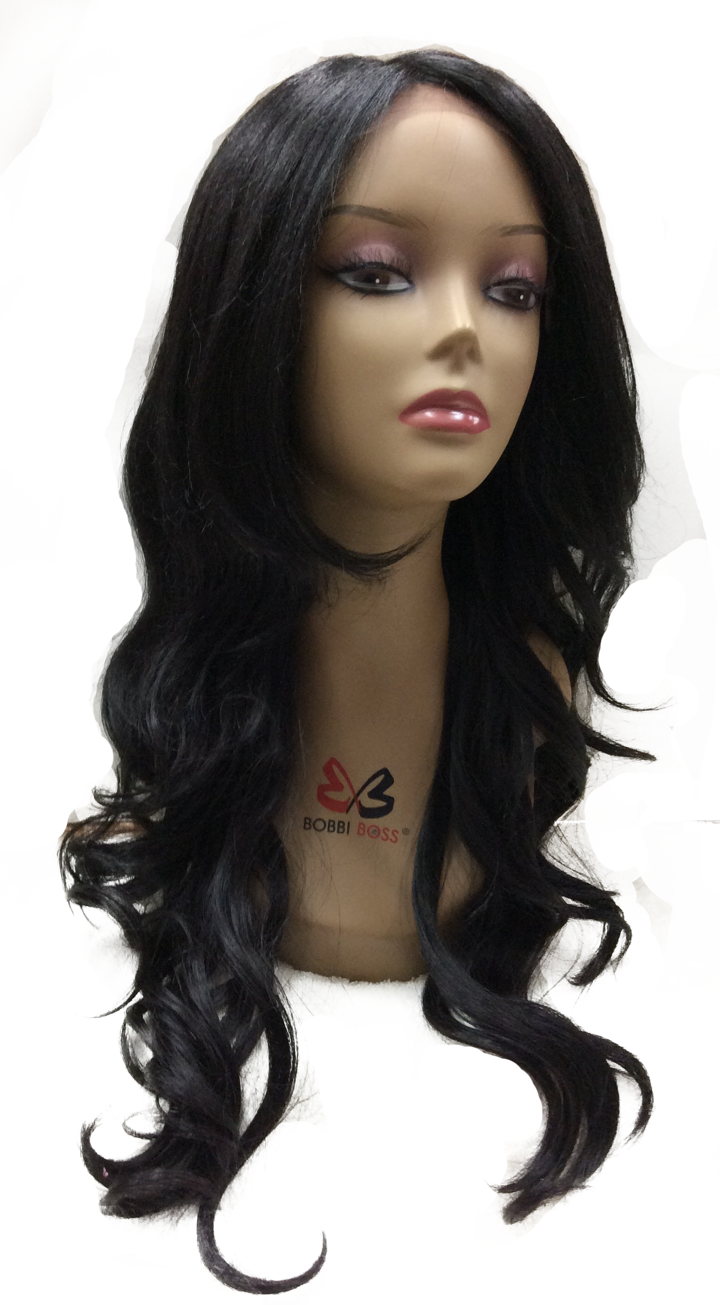 Wig 3 - Perruque Cheveux Noirs Long (1431x2592), Png Download