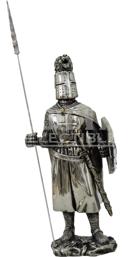 Noble Crusader Knight With Spear Statue - Knight With Spear (936x936), Png Download