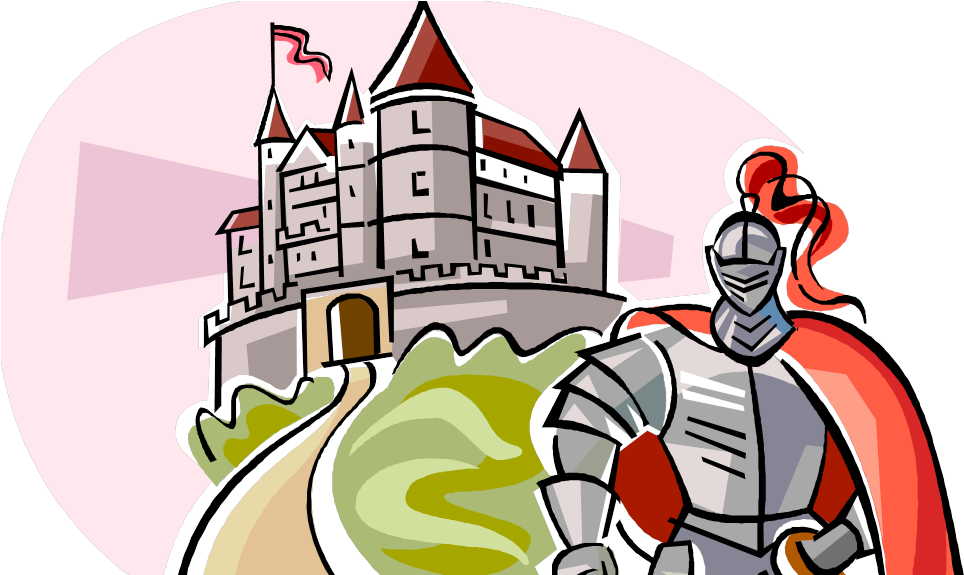 Knight In A Castle (1093x574), Png Download