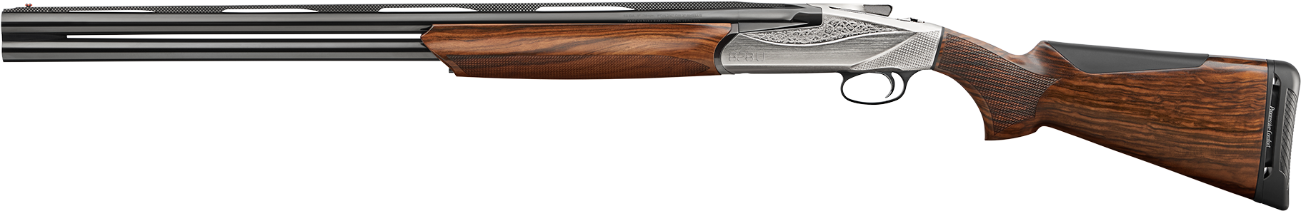 Benelli 828u Left Hand, Engraved, Nickel Plated Receiver - Perazzi High Tech 3 (2000x704), Png Download