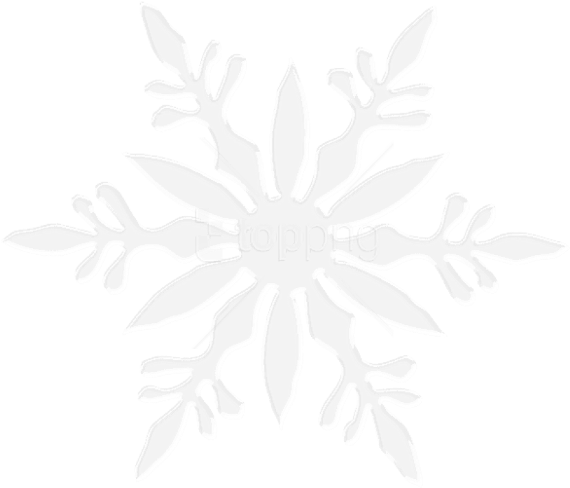 Free Png Transparent Snowflake Png - Transparent Background Snowflake Png (850x720), Png Download
