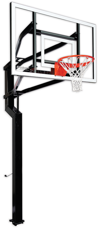 Captain Signature Series 60″ Backboard - Basketball Hoop (464x994), Png Download