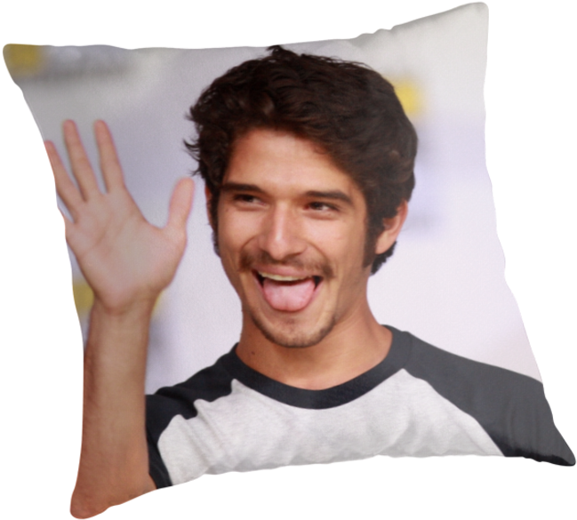"tyler Posey Comic " Throw Pillows Hotteaissy - Throw Pillow (875x875), Png Download