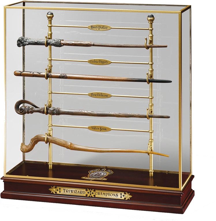 Noble Collection Harry Potter Triwizard Champions Wand - Make Harry Potter Wand Stand (800x800), Png Download