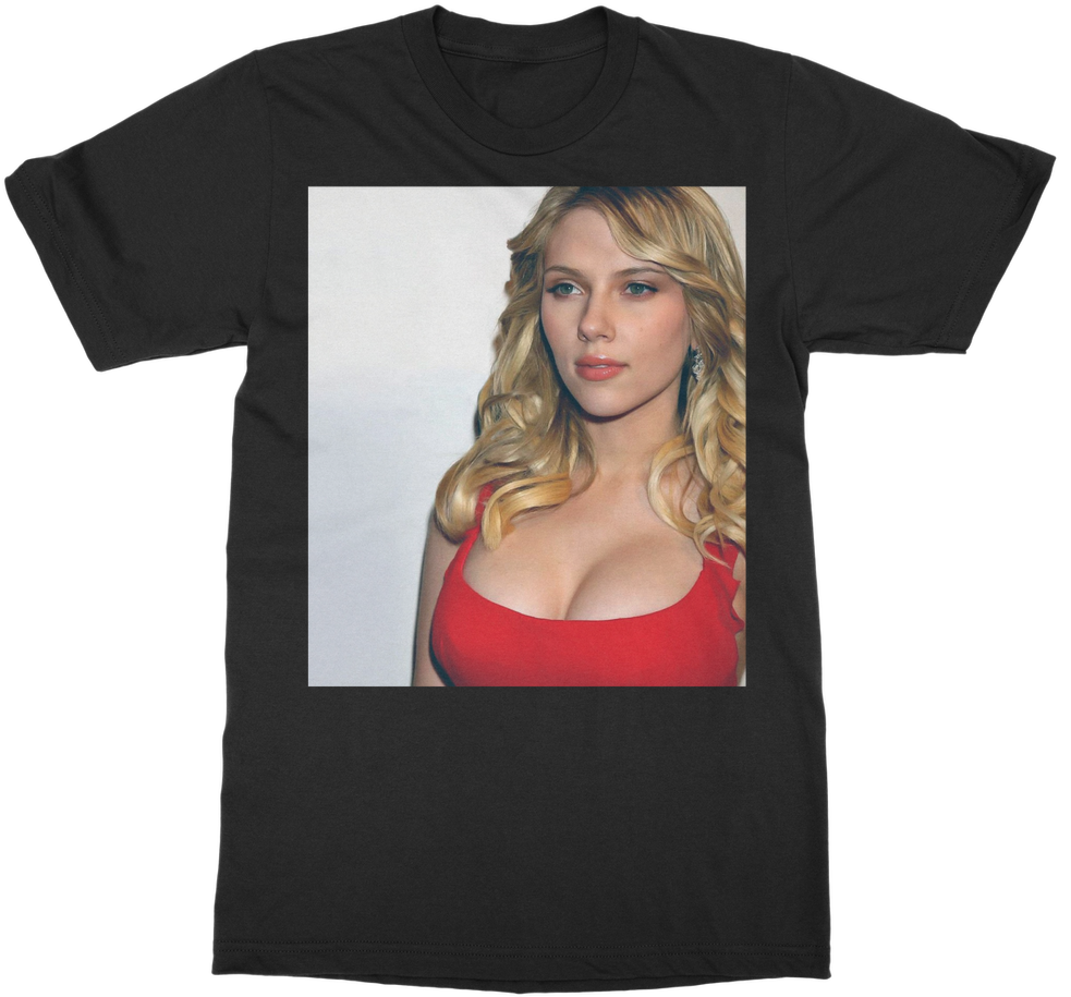 Scarlett Johansson ﻿classic Adult T-shirt - Girl (1024x1024), Png Download
