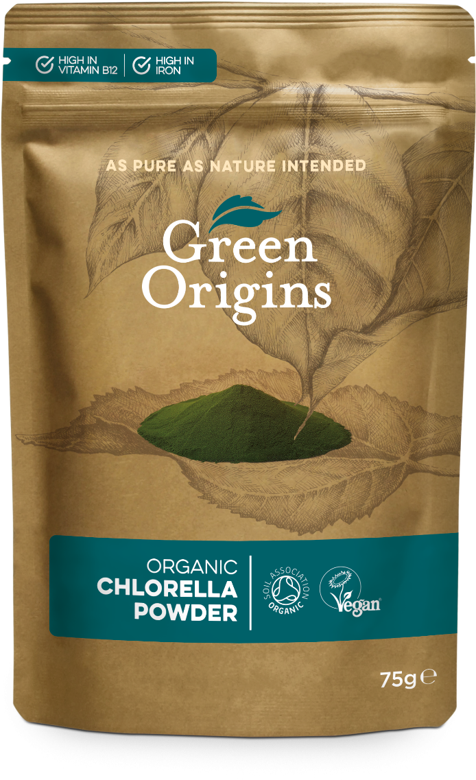 Organic Chlorella Powder 75g - Hojicha (893x1200), Png Download