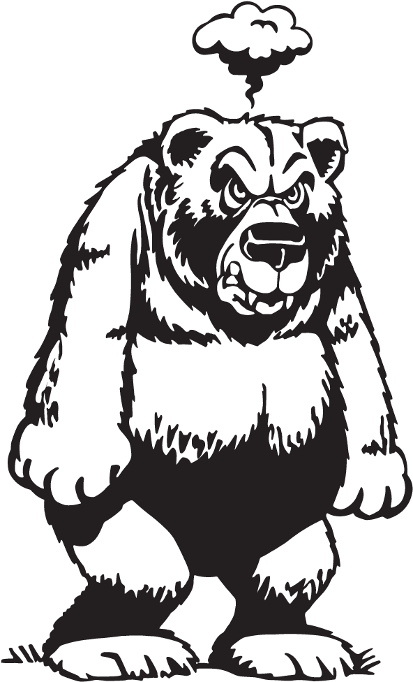 600 X 983 5 - Angry Black Bear Cartoon (600x983), Png Download