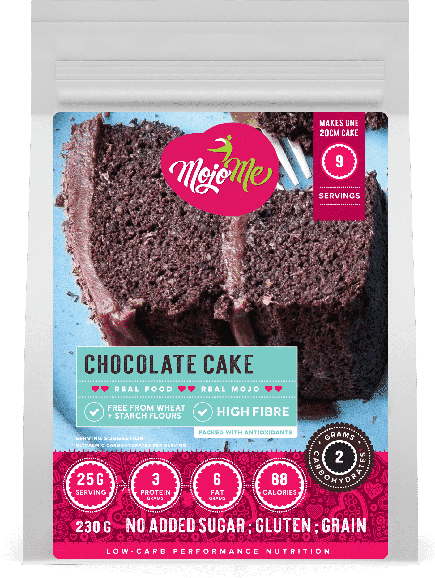 Mojome Low-carb Chocolate Cake 230g - Low-carbohydrate Diet (1440x2160), Png Download