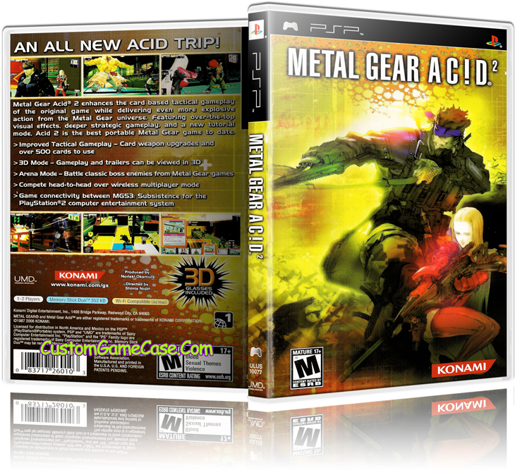 Metal Gear Acid - Metal Gear Acid Cover (800x685), Png Download