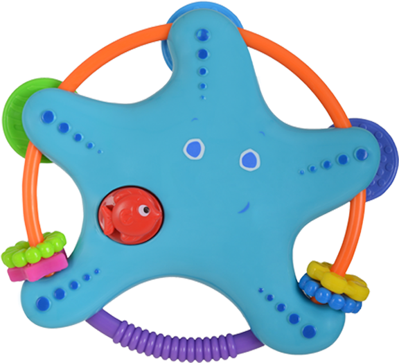 Bl1082 Mirror Rattle / Starfish - Bondigo Aynalı Çıngırak (650x934), Png Download