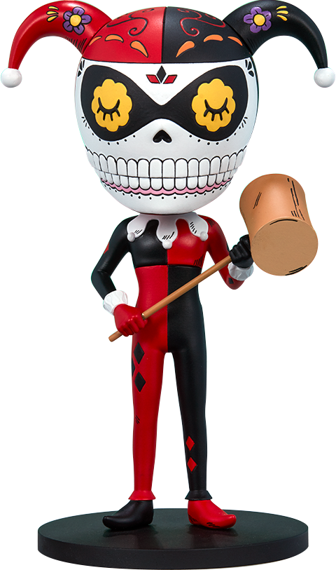 Unruly Industries Harley Quinn Calavera Designer Toy - Harley Quinn (480x813), Png Download
