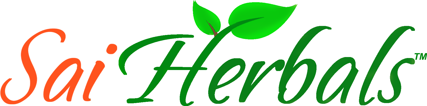 Sai Herbals " - Green Herbal Logo Png (1740x480), Png Download
