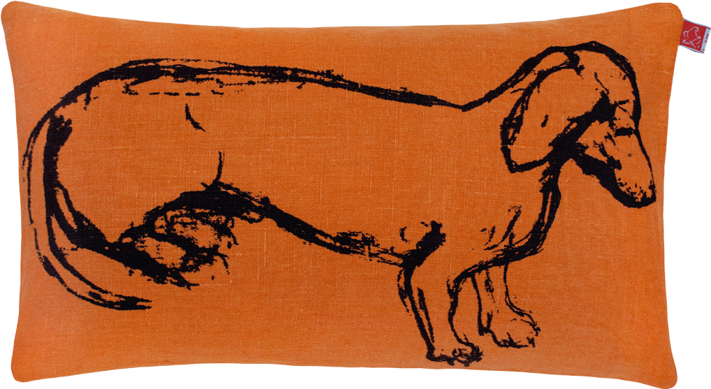 The Standard Dachshund - Cushion (1024x1024), Png Download
