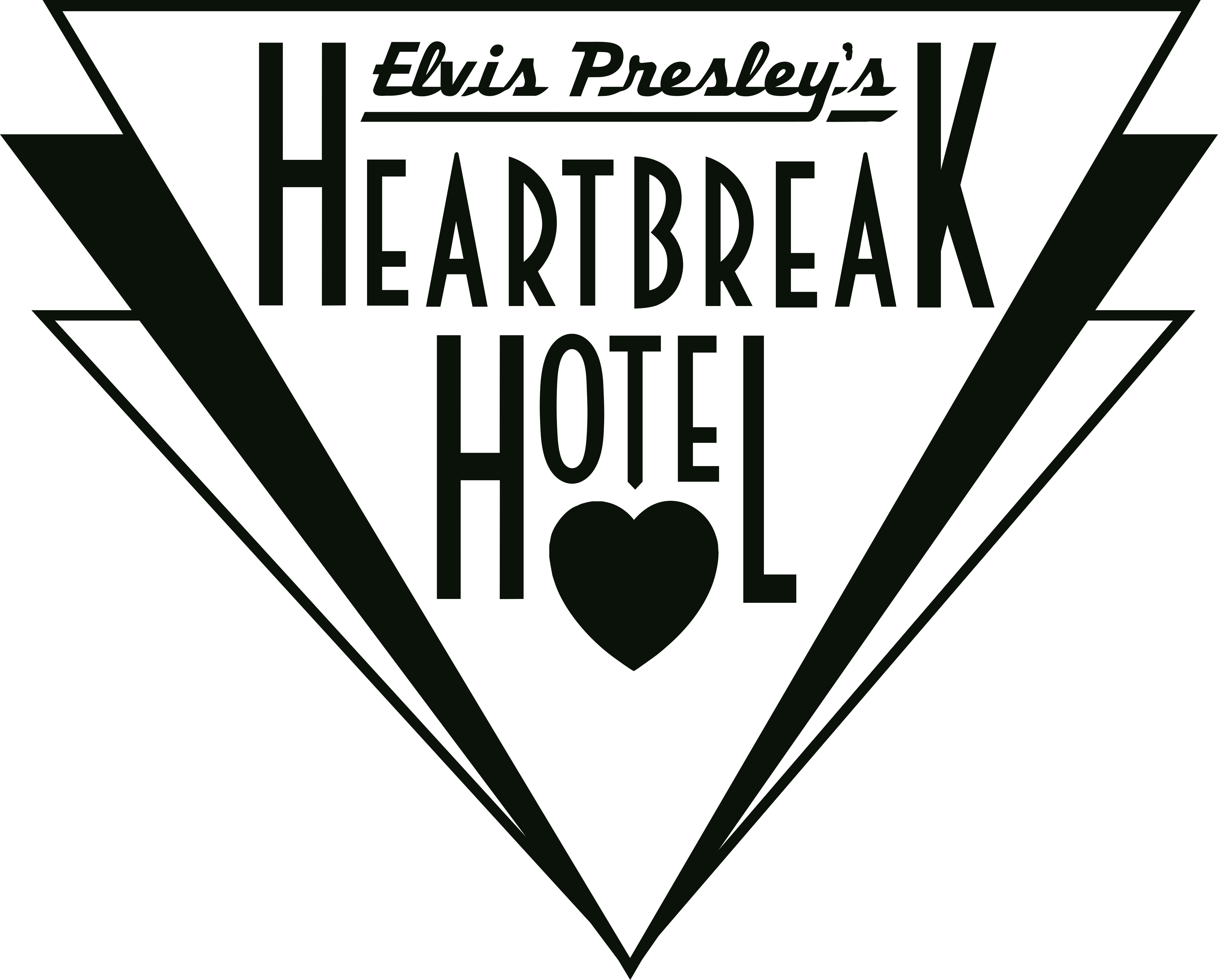 Elvis Presley's Heartbreak Hotel Logo - Elvis Heartbreak Hotel Logo (5000x4022), Png Download