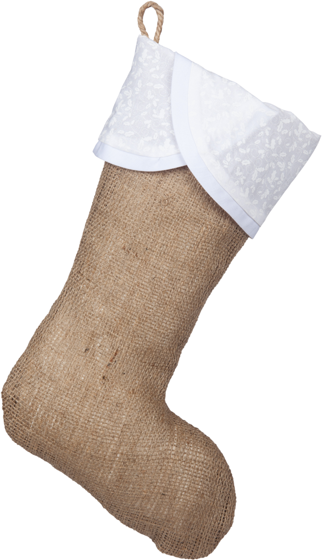 Classic Burlap Stocking - Sock (1200x1200), Png Download
