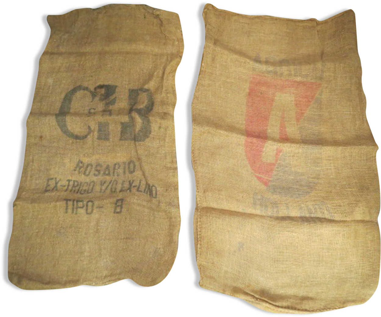Lot 2 Bags Burlap Ipc / Holland No - Sock (1457x1457), Png Download