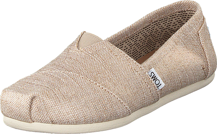 Natural Metallic Burlap Natural - Slip-on Shoe (705x436), Png Download