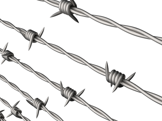 Barb Wire Chains Png (640x478), Png Download