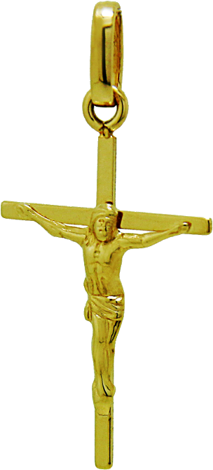 Cross Pendant - Ravior Jewels - Gold (1200x1200), Png Download