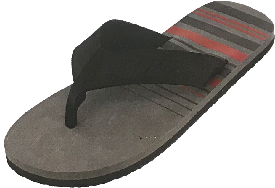 Sandals Mens Classic Wide Stripe Flip Flop - Slipper (1000x670), Png Download
