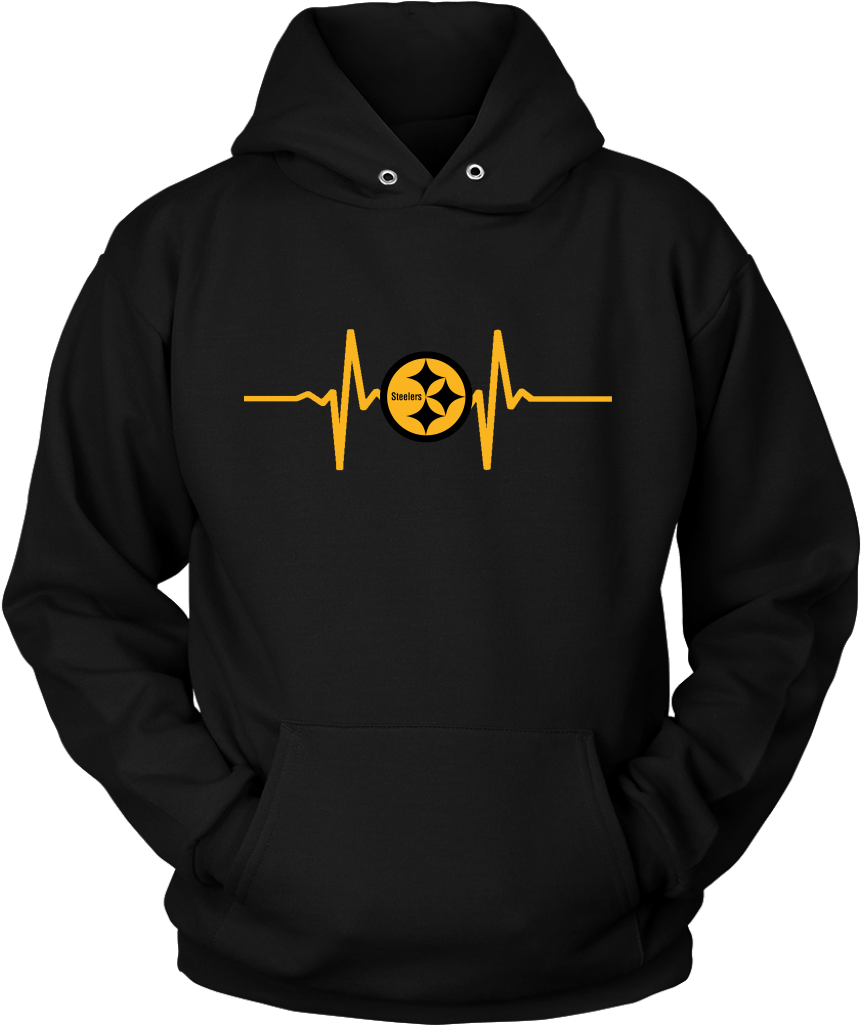 Pittsburgh - Steelers Ekg - Unisex Hoodie - Shirt (1024x1024), Png Download