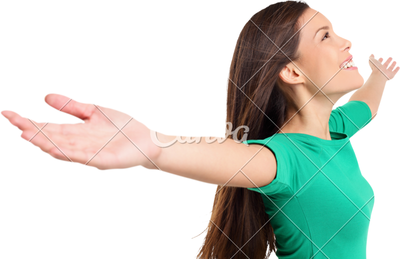Free Happy Elated - Free Women Happy (800x517), Png Download