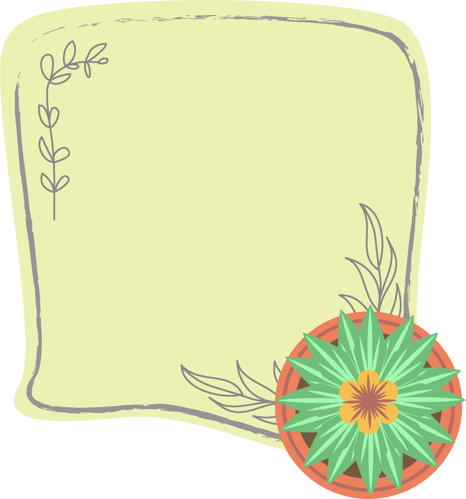 Dibujado A Mano Hojas Publicidad Png E Imagen Vectorial - Illustration (2500x2500), Png Download