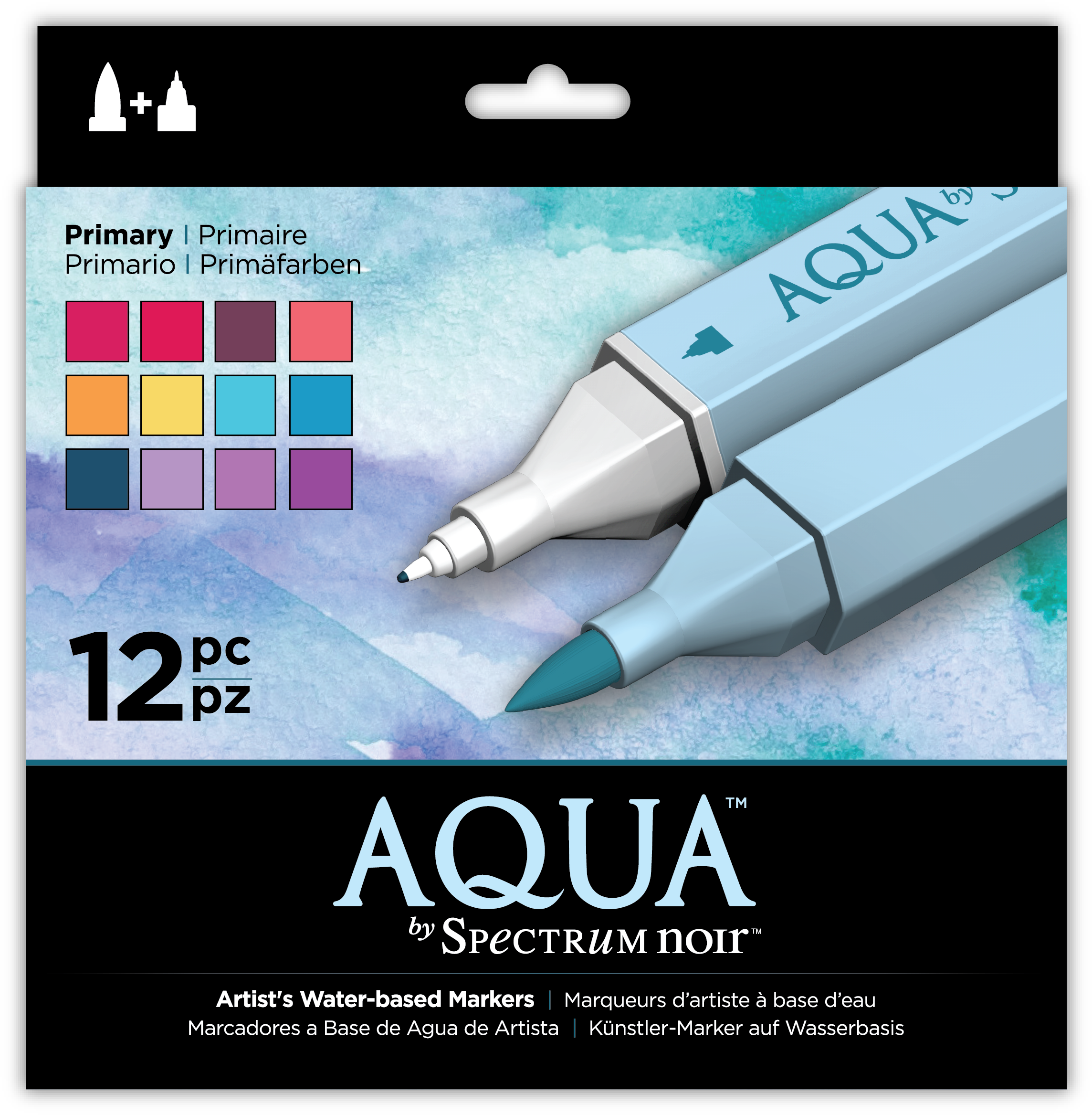 Spectrum Aqua Markers Art (2486x2486), Png Download