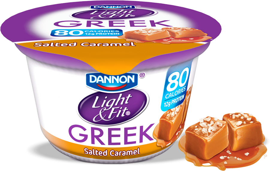 Greek Yogurt Salted Caramel - Greek Yogurt Strawberry Banana (1024x728), Png Download