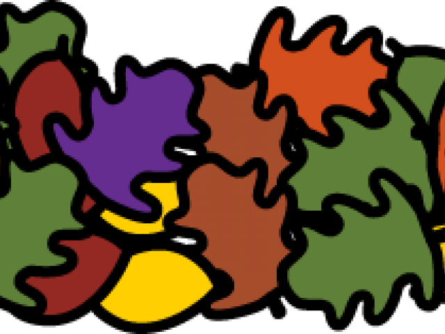 Fall Clipart Pile Fall Leaves (640x480), Png Download