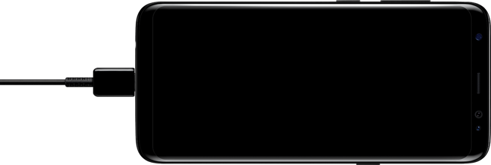 How To Charge Samsung Galaxy S8 Faster - Samsung Galaxy S8 Charging Png (960x323), Png Download