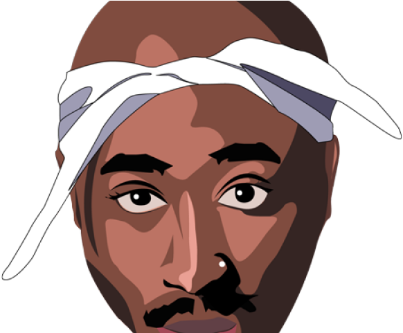 Tupac Shakur Clipart Shakur Png - 2pac Amaru Shakur Drawing (640x480), Png Download