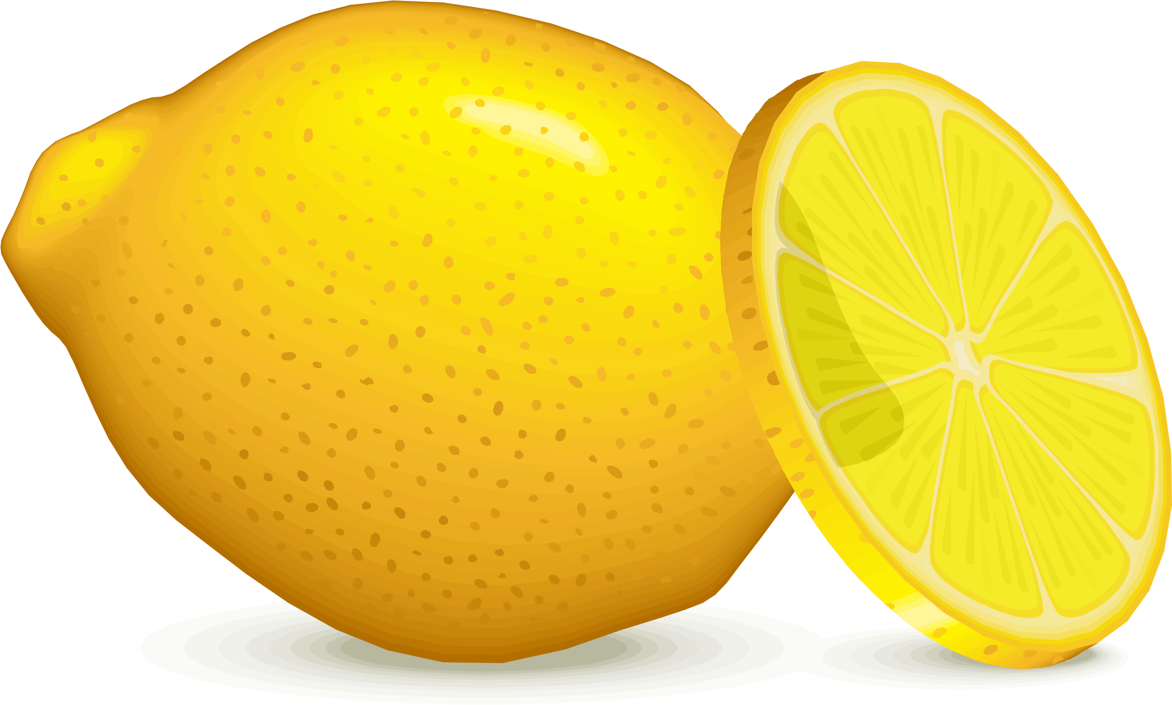 Lemon Clipart Citron - Citrons Clipart (2307x1388), Png Download