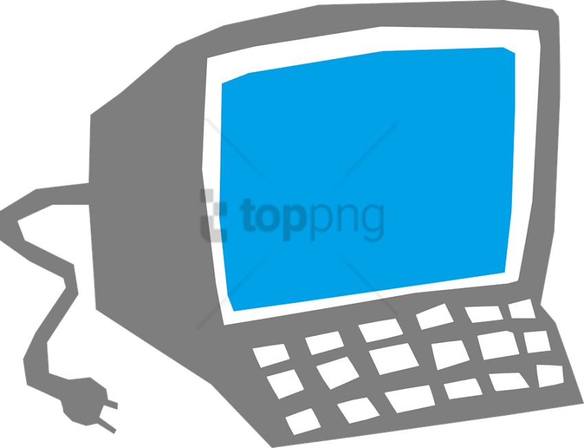 Free Png Computer Cartoon Png Image With Transparent - Computer Nerd Valentines Day (850x652), Png Download