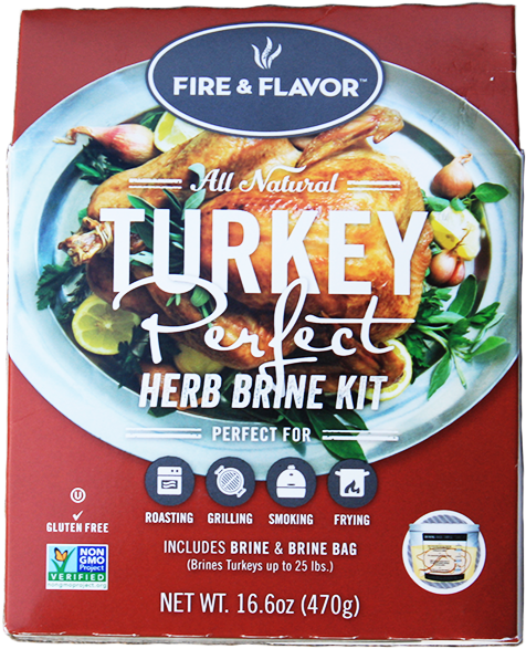 Fire & Flavor Turkey Perfect Herb Brine Kit At The - Fire And Flavor Turkey Brine Kit (592x592), Png Download