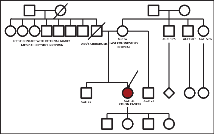 The Red Circle Depicts The Patient Who Developed Colorectal - Diagram (711x446), Png Download