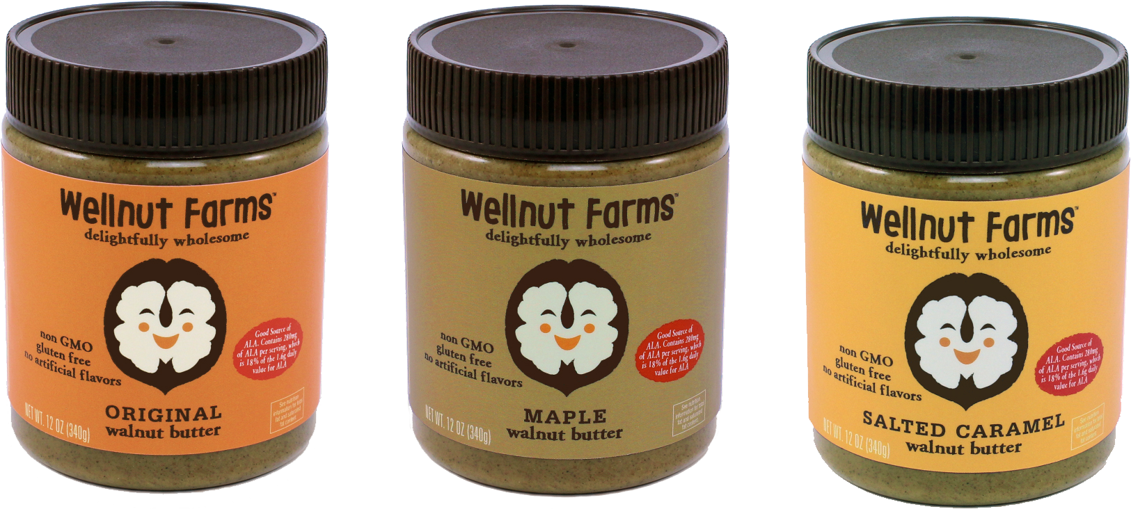 Shop Walnut Butters - Wellnut Farms (1887x920), Png Download