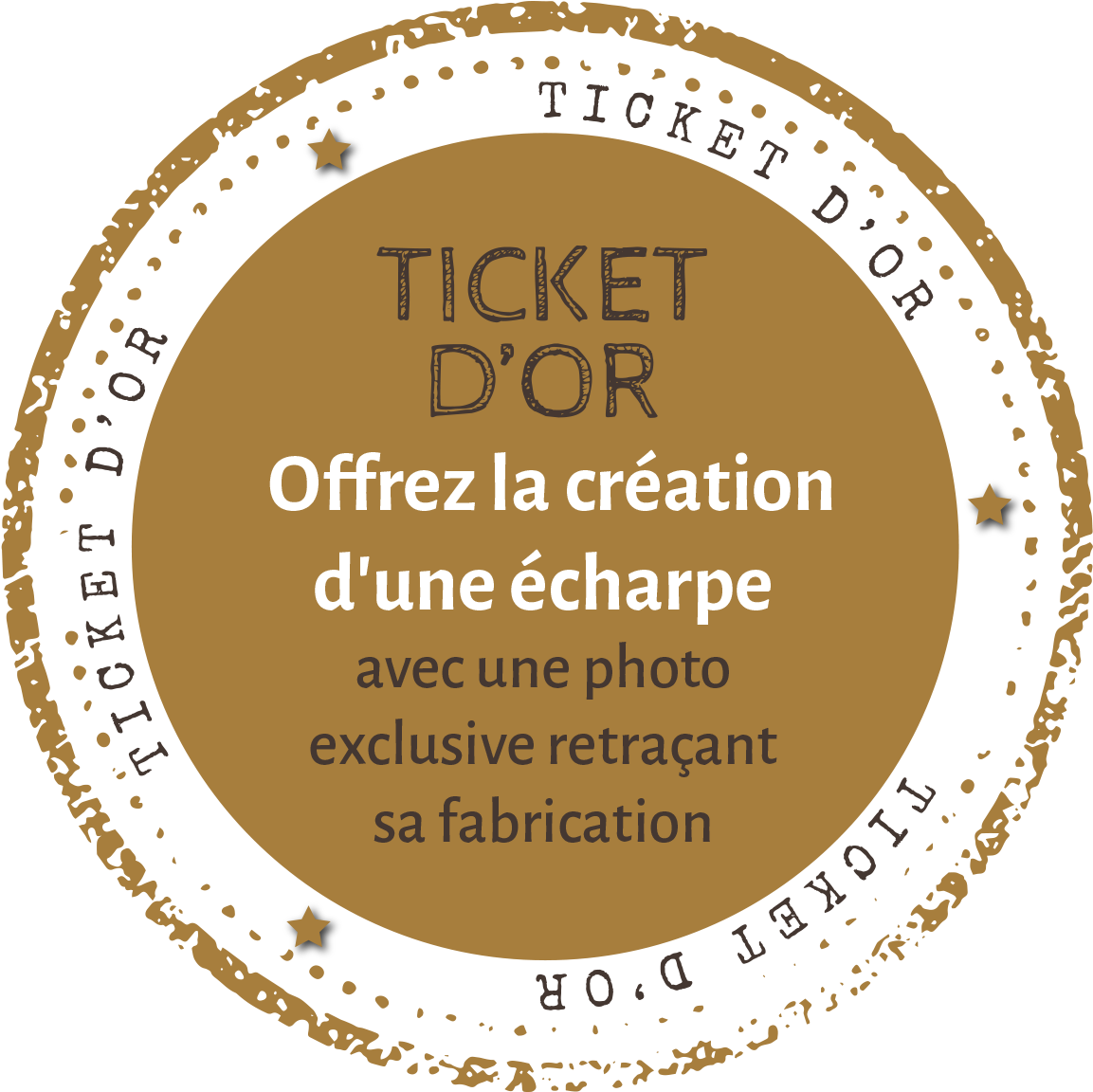 Gold Ticket - Circle (1161x1153), Png Download