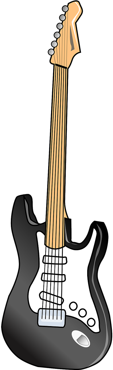 Download Vector - Cartoon Rock Guitar PNG Image with No Background -  