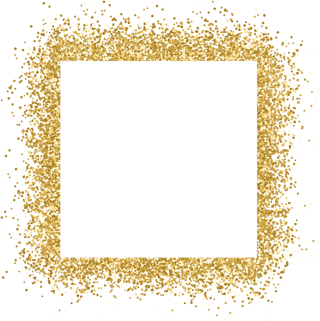 #gold #frame #glitter #ftestickers - Gold Glitter Text Box (1024x1028), Png Download