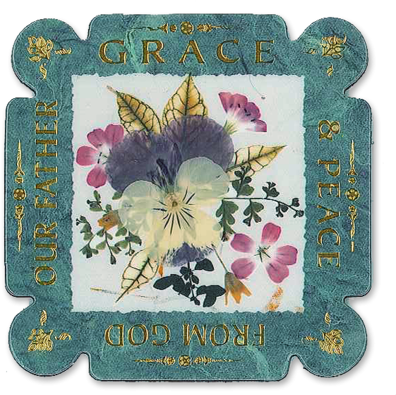 Grace & Peace From God Scripture Magnet - Jasmine (700x700), Png Download