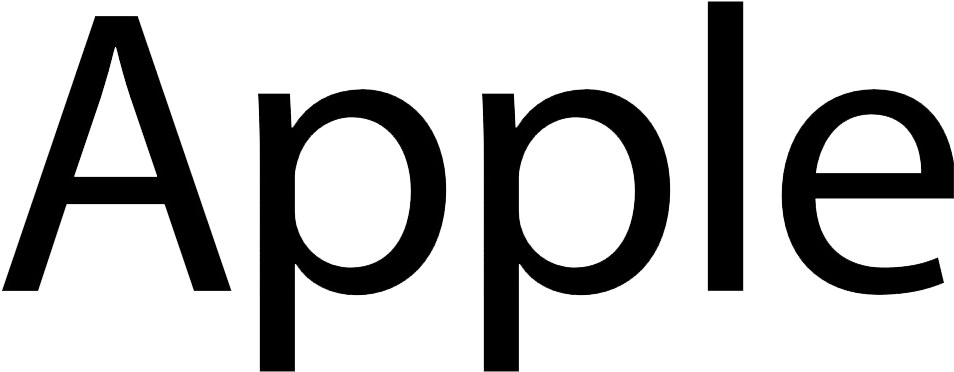 Become Synonymous With The Word Mark - Apple Words Logo Png (996x399), Png Download