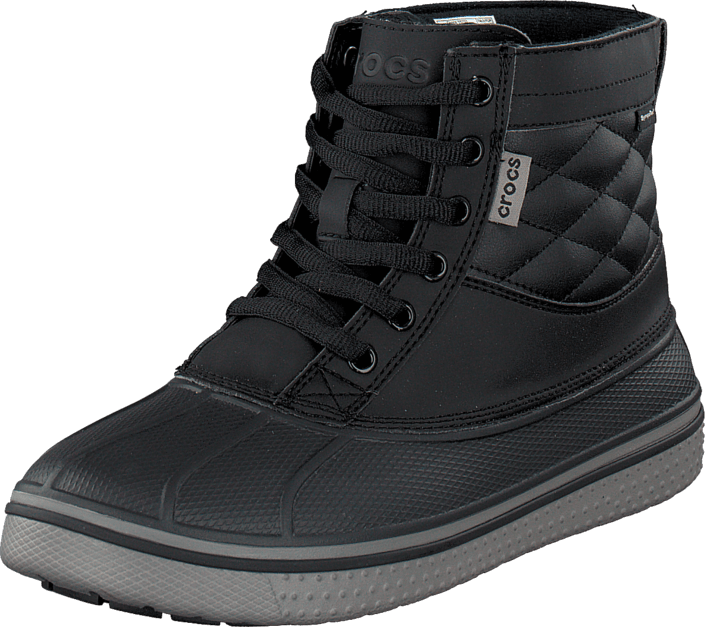 Crocs Men Allcast Waterproof Duck Boot M Black/black - Boot (705x627), Png Download