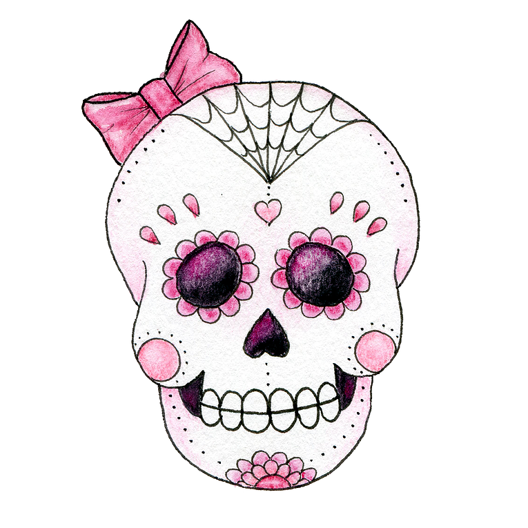 784 X 791 5 - Sugar Skulls Pink (784x791), Png Download
