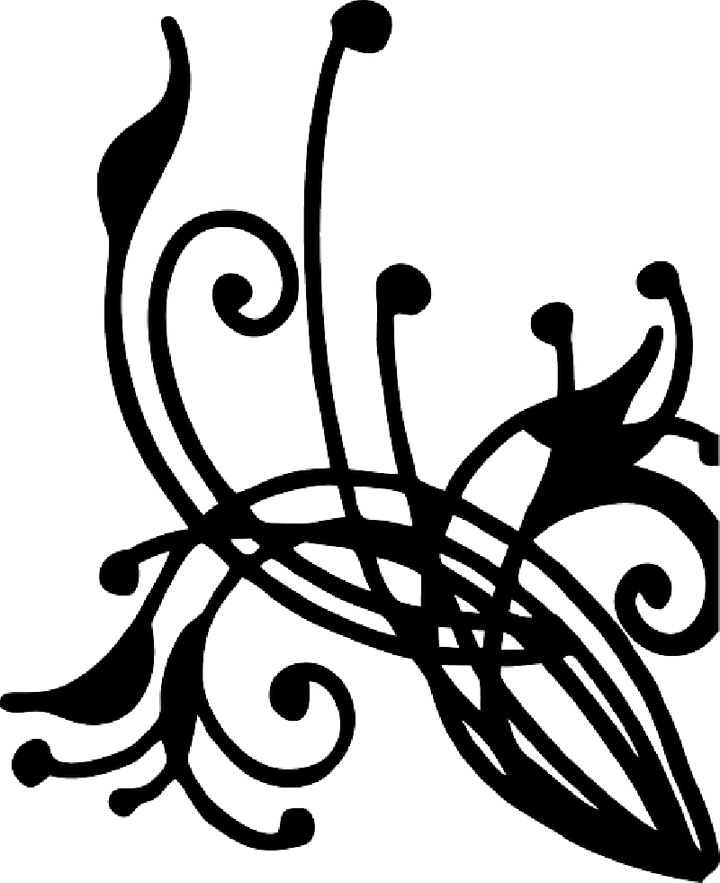 Vine Silhouette Designs Swirls - Vines Silhouette Png (800x980), Png Download