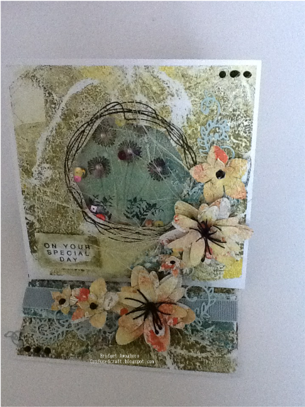 I Made This Easel Shaker Card Using The Circle Elegant - Motif (794x1123), Png Download