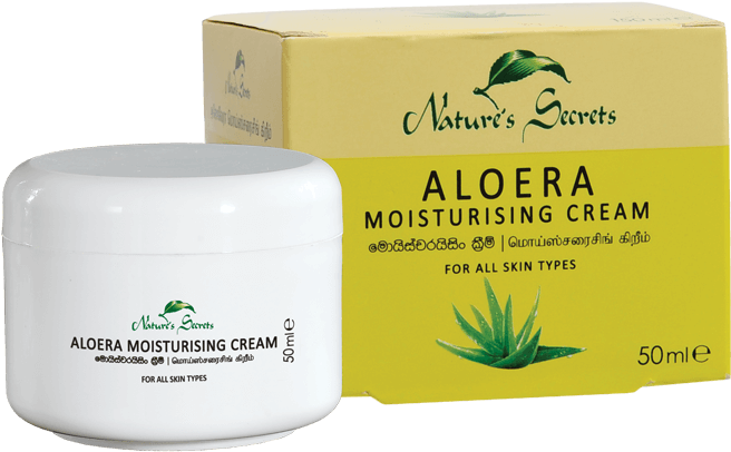 Aloera Moisturising Cream Aloe Vera 50ml - Nature's Secrets Aloe Vera Moisturising Cream (700x700), Png Download