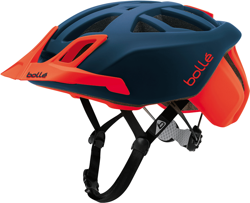 Casque Velo Noir Et Orange (900x900), Png Download